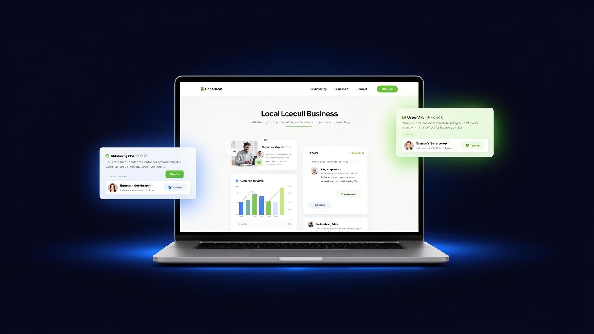 Modern local business website built by Dooba Web Design